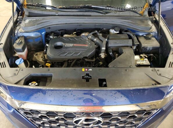 5NMS5CAA4LH304231 2020 HYUNDAI SANTA Blue Widok komory silnika