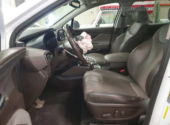 5NMS5CAA5KH071345 2019 HYUNDAI SANTA White Սալոնի դիմացի տեսք
