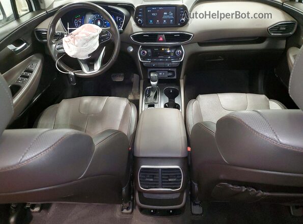 5NMS5CAA5KH071345 2019 HYUNDAI SANTA White Առջևի վահանակի տեսք