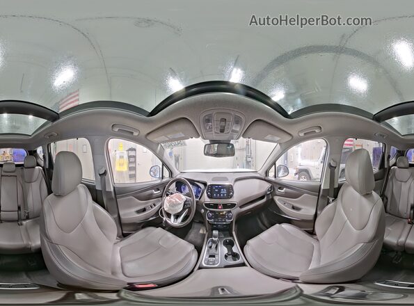 5NMS5CAA5KH071345 2019 HYUNDAI SANTA White Սալոնի 360 աստիճան տեսք