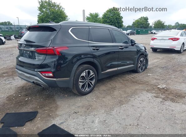 5NMS5CAA5LH227997 2020 HYUNDAI SANTA FE Черный Задняя правая четверть