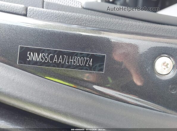 5NMS5CAA7LH300724 2020 HYUNDAI SANTA FE Dark Blue Widok komory silnika