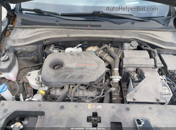 5NMS5CAA7LH300724 2020 HYUNDAI SANTA FE Dark Blue Widok z tyłu