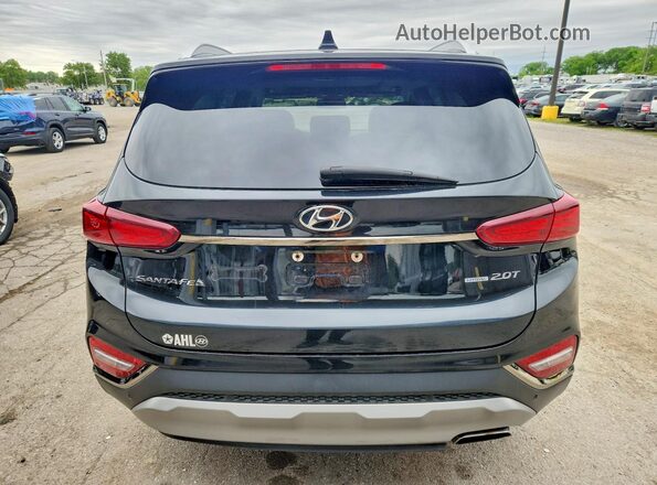 5NMS5CAA8LH241280 2020 HYUNDAI SANTA Black Вид ззаду