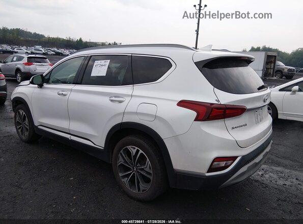 5NMS5CAA9KH011021 2019 HYUNDAI SANTA FE Белый Задняя левая четверть