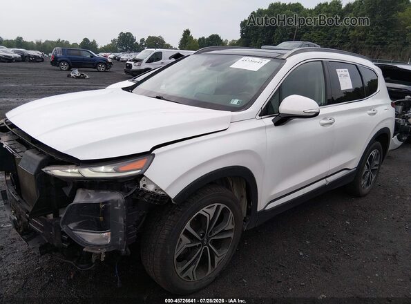 5NMS5CAA9KH011021 2019 HYUNDAI SANTA FE Белый Передняя левая четверть