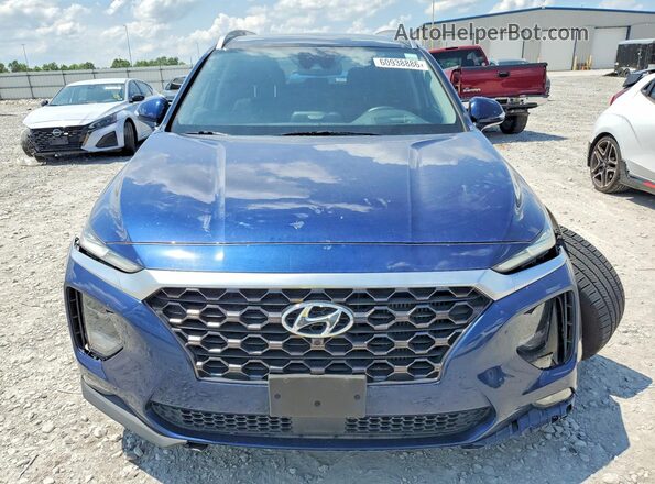 5NMS5CAAXKH049101 2019 HYUNDAI SANTA Blue Front view