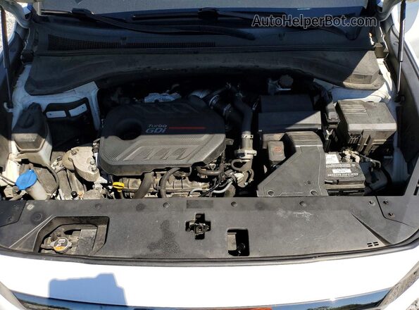 5NMS5CAAXLH158210 2020 HYUNDAI SANTA White Engine compartment view