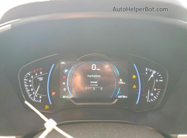 5NMS5CAD3KH081253 2019 HYUNDAI SANTA White Սարքավորումների վահանակի տեսք