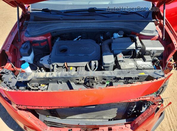 5NMS5CAD6KH085572 2019 HYUNDAI SANTA Красный Вид задней части салона
