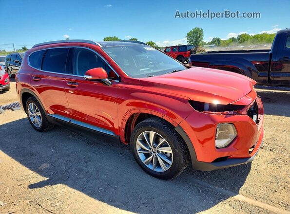 5NMS5CAD6KH085572 2019 HYUNDAI SANTA Красный Передняя правая четверть