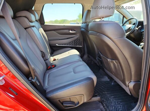 5NMS5CAD6KH085572 2019 HYUNDAI SANTA Красный Вид задних сидений