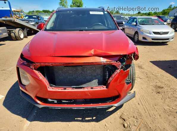 5NMS5CAD6KH085572 2019 HYUNDAI SANTA Красный Вид спереди