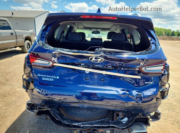 5NMS5CAD7KH102282 2019 HYUNDAI SANTA Blue Հետևի տեսք