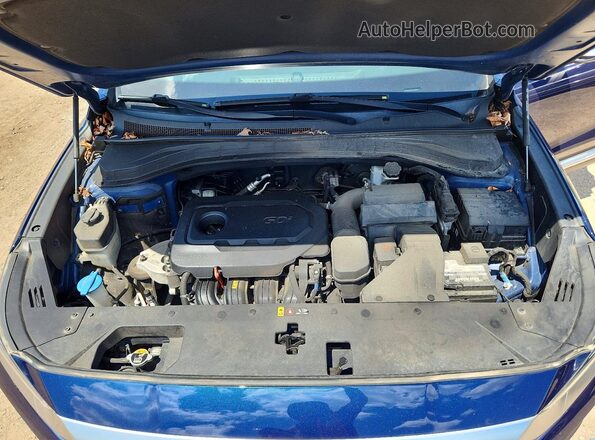 5NMS5CAD7KH102282 2019 HYUNDAI SANTA Blue Շարժիչի բաժամունքի տեսք