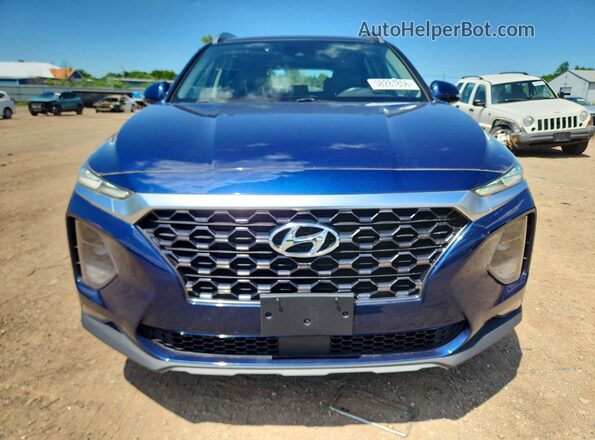 5NMS5CAD7KH102282 2019 HYUNDAI SANTA Blue Դիմացի տեսք