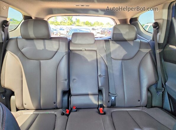 5NMS5CAD7KH102282 2019 HYUNDAI SANTA Blue Հետևի նստատեղերի տեսք