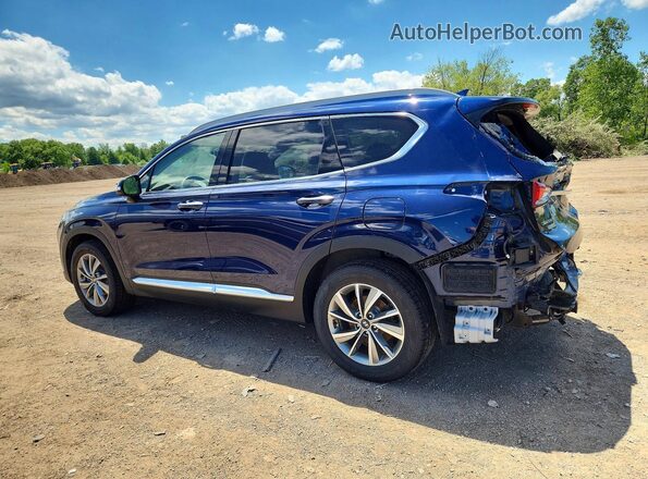 5NMS5CAD7KH102282 2019 HYUNDAI SANTA Blue Հետևի ձախ