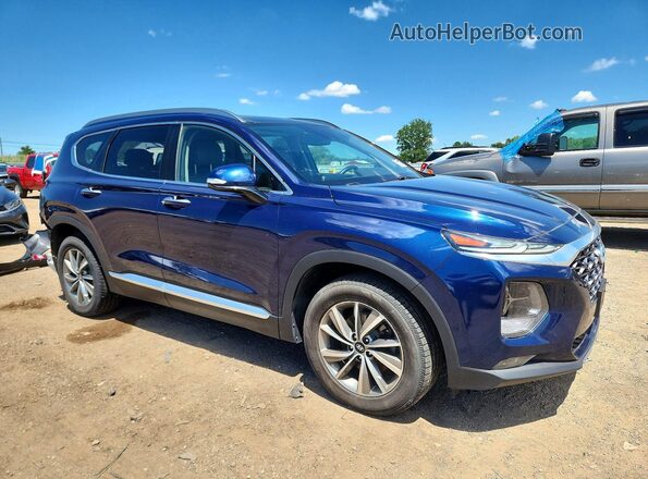 5NMS5CAD7KH102282 2019 HYUNDAI SANTA Blue Առջևի աջ