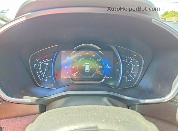 5NMS5CAD7LH290187 2020 HYUNDAI SANTA White Առջևի վահանակի տեսք