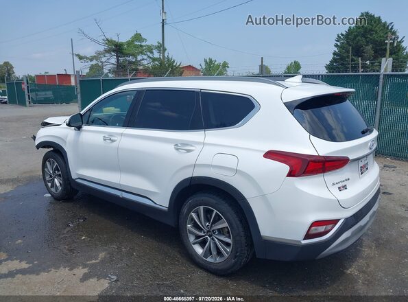 5NMS5CAD8KH005043 2019 HYUNDAI SANTA FE White Задня ліва чверть