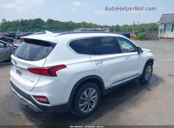 5NMS5CAD8KH005043 2019 HYUNDAI SANTA FE White Задня права чверть