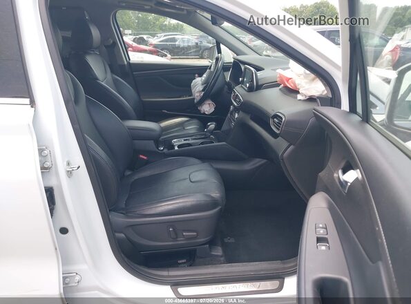 5NMS5CAD8KH005043 2019 HYUNDAI SANTA FE White Вид салону спереду