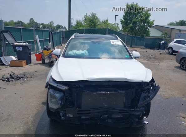 5NMS5CAD8KH005043 2019 HYUNDAI SANTA FE White Вид задньої частини салону