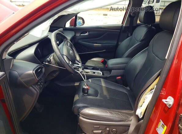 5NMS5CAD8KH070040 2019 HYUNDAI SANTA Orange Front interior view