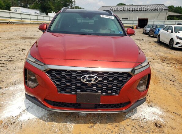 5NMS5CAD8KH070040 2019 HYUNDAI SANTA Orange Front view