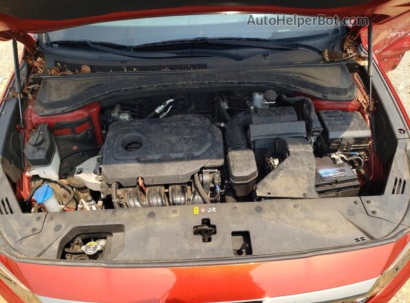 5NMS5CAD8KH070040 2019 HYUNDAI SANTA Orange Engine compartment view