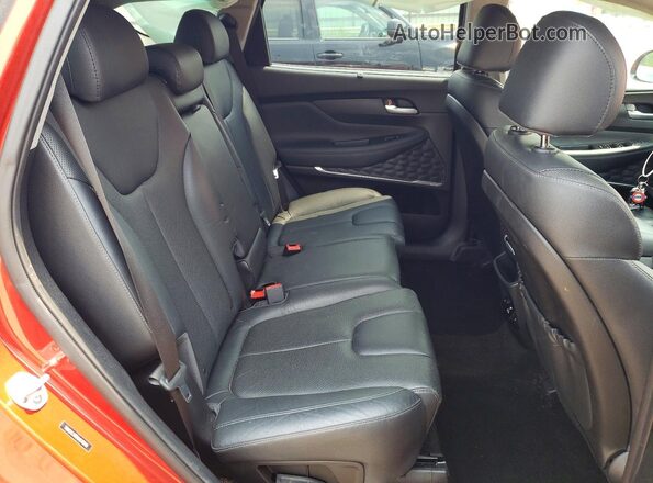 5NMS5CAD8KH070040 2019 HYUNDAI SANTA Orange Rear interior view