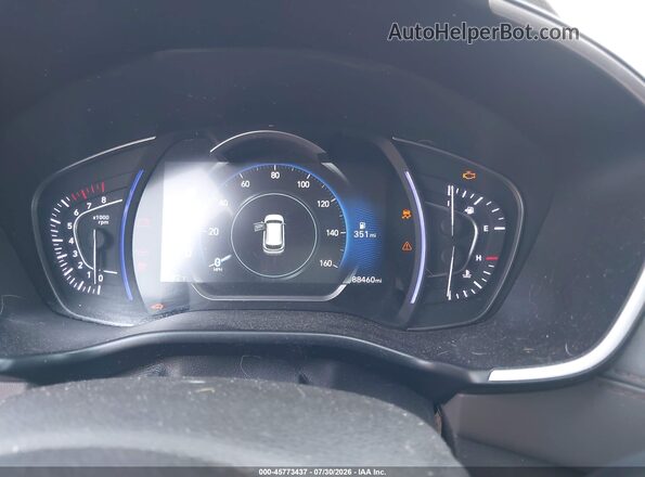 5NMS5CAD8KH134402 2019 HYUNDAI SANTA FE White უკანა სავარძლების ხედი