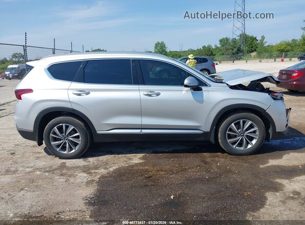 5NMS5CAD8KH134402 2019 HYUNDAI SANTA FE White უკანა სალონის ხედი