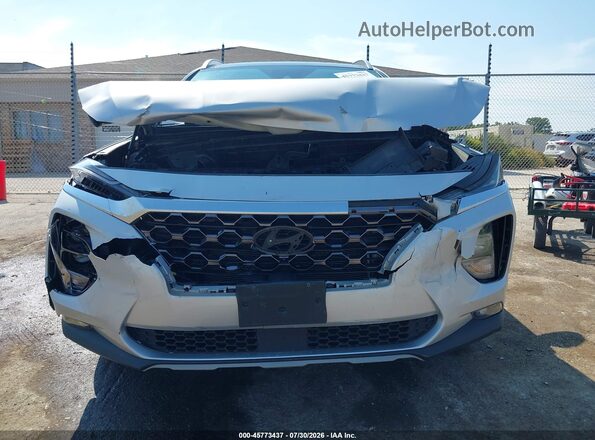 5NMS5CAD8KH134402 2019 HYUNDAI SANTA FE White ხელსაწყოთა პანელის ხედი