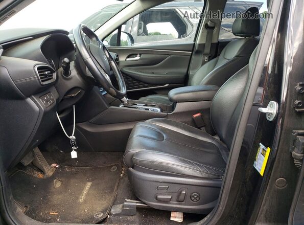 5NMS5CAD8LH277738 2020 HYUNDAI SANTA Black წინა სალონის ხედი