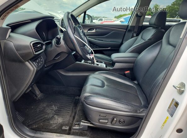 5NMS5CADXLH295321 2020 HYUNDAI SANTA White წინა სალონის ხედი