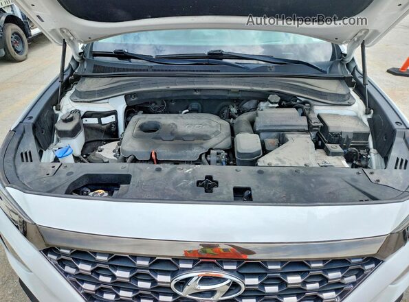 5NMS5CADXLH295321 2020 HYUNDAI SANTA White უკანა სალონის ხედი