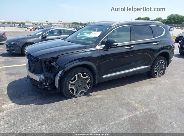 5NMS5DA13PH006880 2023 HYUNDAI SANTA FE HYBRID Black Передня ліва чверть