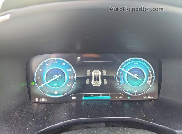 5NMS5DA17PH012519 2023 HYUNDAI SANTA Blue Սարքավորումների վահանակի տեսք