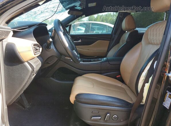 5NMS5DAL0PH490525 2023 HYUNDAI SANTA Black Front interior view