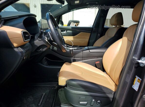 5NMS5DAL2PH653269 2023 HYUNDAI SANTA Charcoal Front interior view
