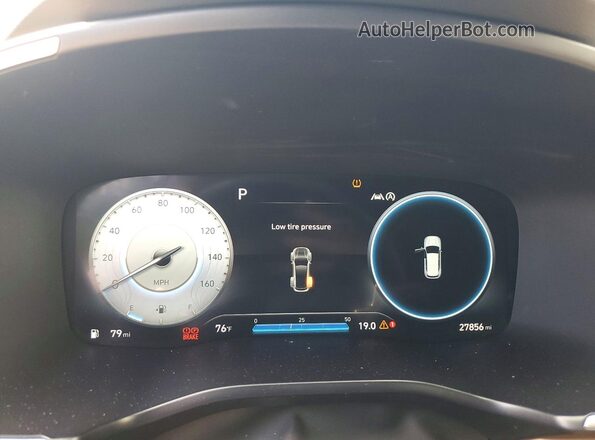 5NMS5DAL2PH653269 2023 HYUNDAI SANTA Charcoal Instrument cluster view
