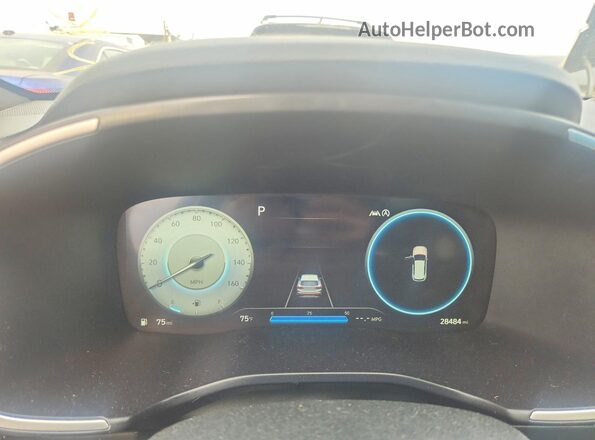 5NMS5DAL3MH337987 2021 HYUNDAI SANTA Gray Vista del cuadro de instrumentos