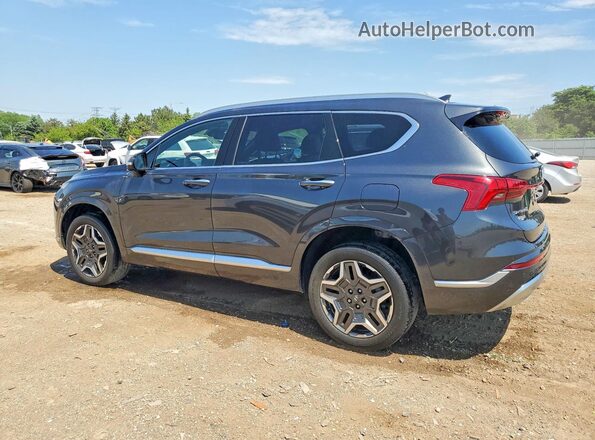 5NMS5DAL3MH337987 2021 HYUNDAI SANTA Gray Trasero izquierdo