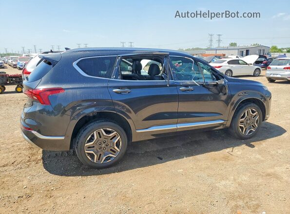 5NMS5DAL3MH337987 2021 HYUNDAI SANTA Gray Trasero derecho