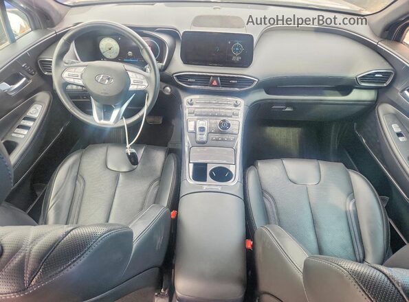 5NMS5DAL3MH337987 2021 HYUNDAI SANTA Gray Vista del salpicadero