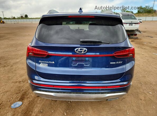 5NMS5DAL5MH363202 2021 HYUNDAI SANTA Blue Հետևի տեսք