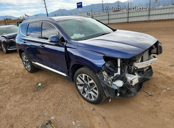 5NMS5DAL5MH363202 2021 HYUNDAI SANTA Blue Առջևի աջ