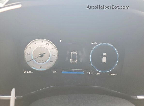 5NMS5DAL6NH449586 2022 HYUNDAI SANTA Black Instrument cluster view